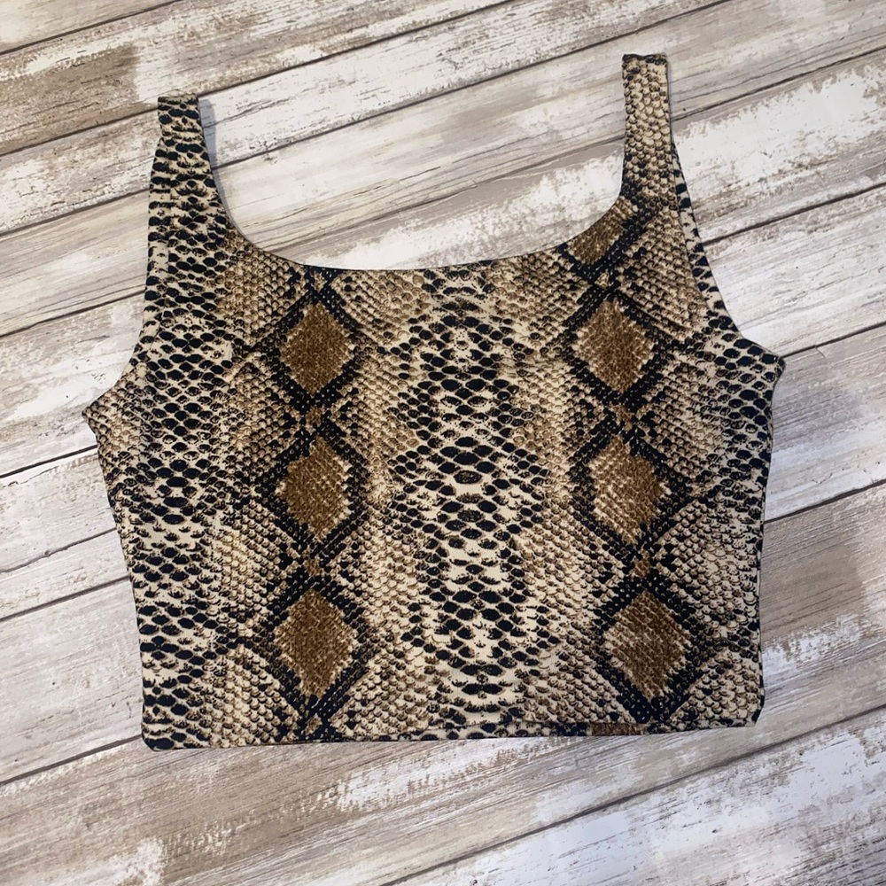 Snake Skin Crop Top